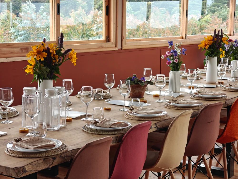 Farm-to-table long-table lunch